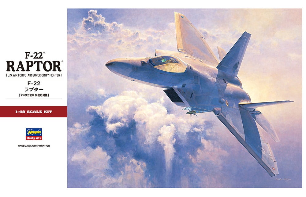 Zdjęcie główne produktu F-22 Raptor 1:48 Hasegawa PT45