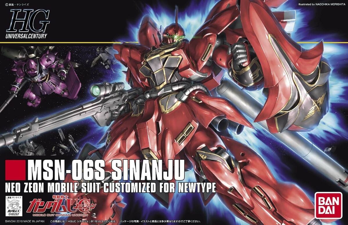 Zdjęcie główne produktu Gunpla MSN-06S Sinanju HGUC 1:144