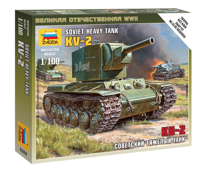 Zdjęcie główne produktu KV-2 Soviet tank 1:100 Zvezda 6202