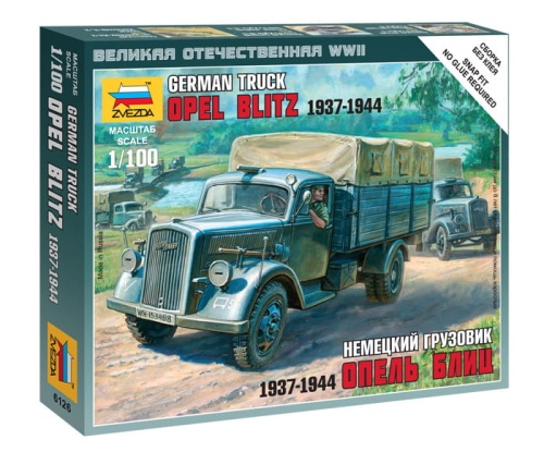 Opel Blitz German Truck 1:100 Zvezda 6126