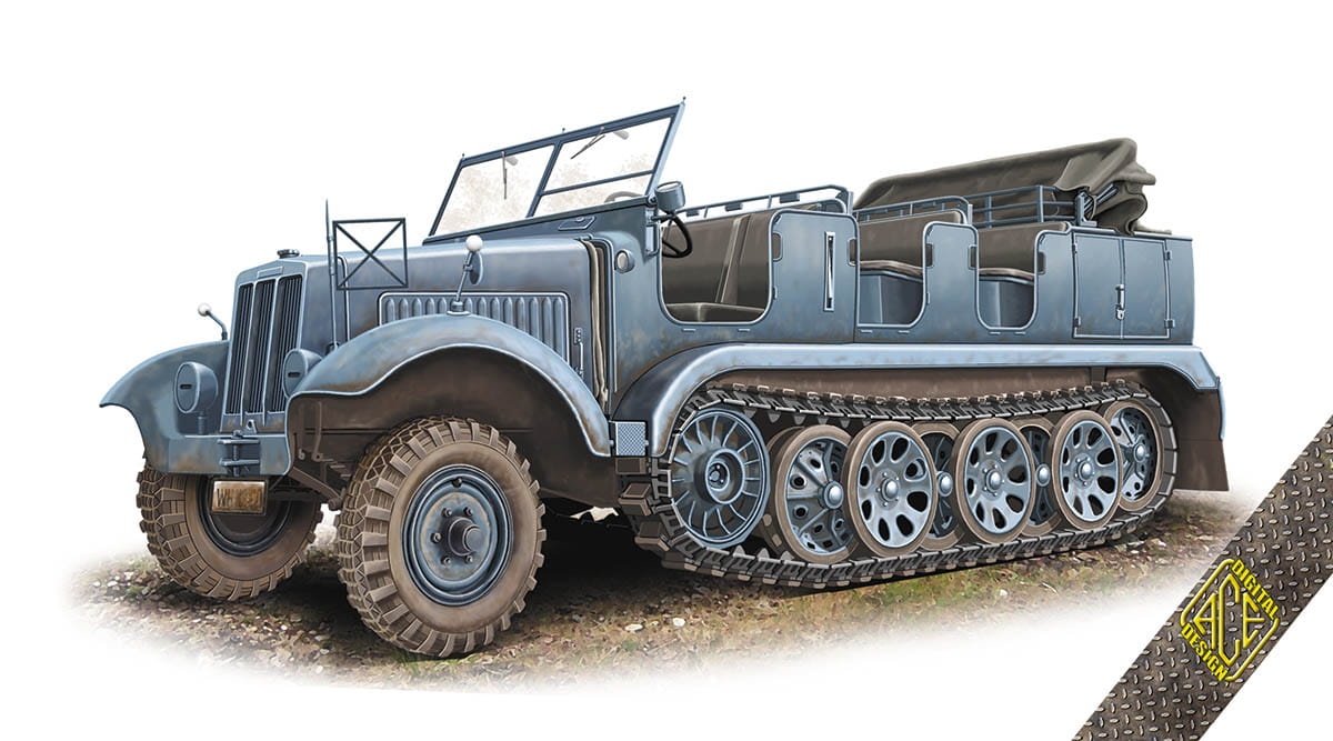Zdjęcie główne produktu SdKfz.6/1 Zugkraftwagen 5t Artillerie 1:72 ACE 72568