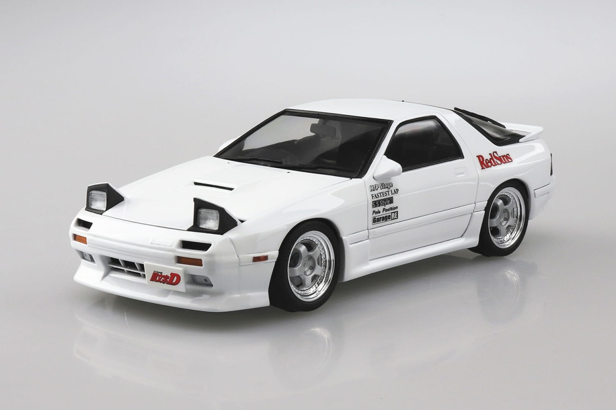 Zdjęcie dodatkowe produktu Mazda RX-7 (FC3S) Initial D (Takahashi Ryosuke) 1:24 Aoshima 059586