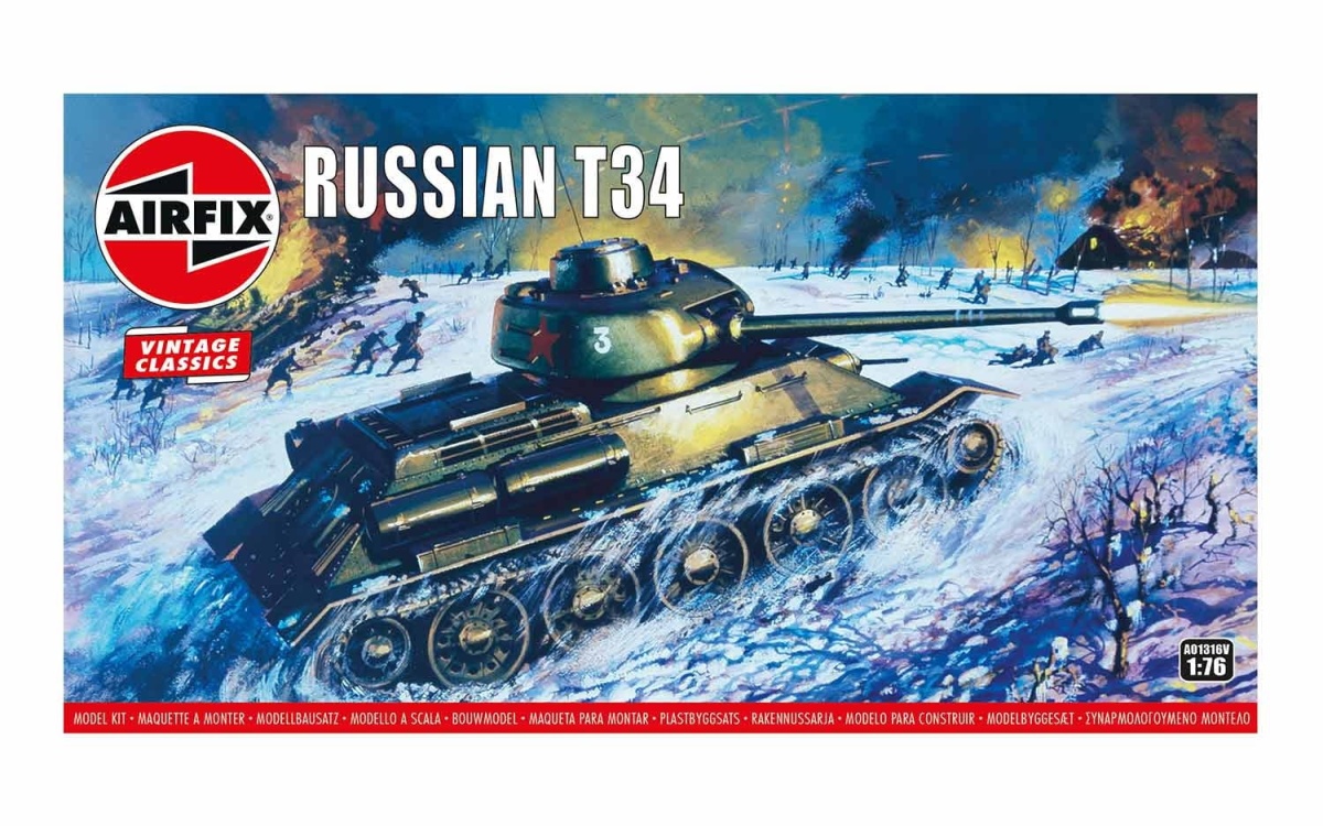 Zdjęcie główne produktu T34 Czołg rosyjski 1:76 Airfix 01316V