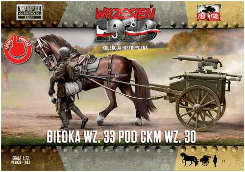 Biedka wz.33 pod CKM wz.30 1:72 First To Fight PL093