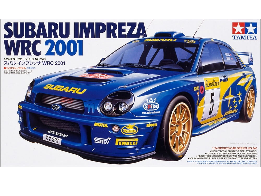 Zdjęcie główne produktu Subaru Impreza WRC 2001 1:24 Tamiya 24240