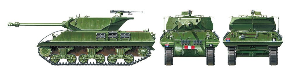 Zdjęcie dodatkowe produktu M10 IIC Achilles (British Tank Destroyer) 1:35 Tamiya 35366