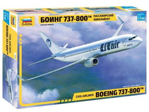 Zdjęcie główne produktu Boeing 737-800 samolot cywilny 1:144 Zvezda 7019