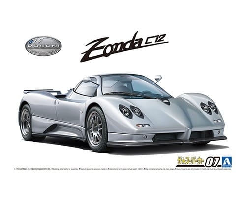 Zdjęcie główne produktu Pagani Zonda C12S 1:24 Aoshima 056028