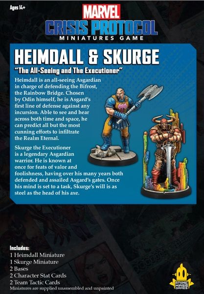 Zdjęcie dodatkowe produktu Heimdall and Skurge (Marvel: Crisis Protocol) figurki do gry