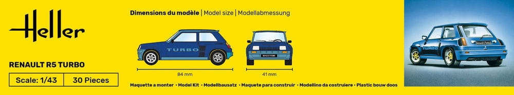 Zdjęcie dodatkowe produktu Renault R5 Turbo 1:43 Heller 80150